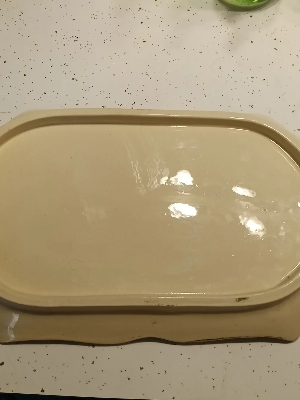 Vintage Crown Devon Blush Ivory Vanity Tray Vintage Porcelain